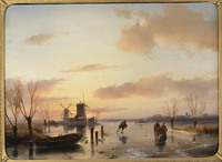 KS 098
<br/>
Winterlandschap
<br/>
<em>Schelfhout, Andreas (1787-1870)</em>